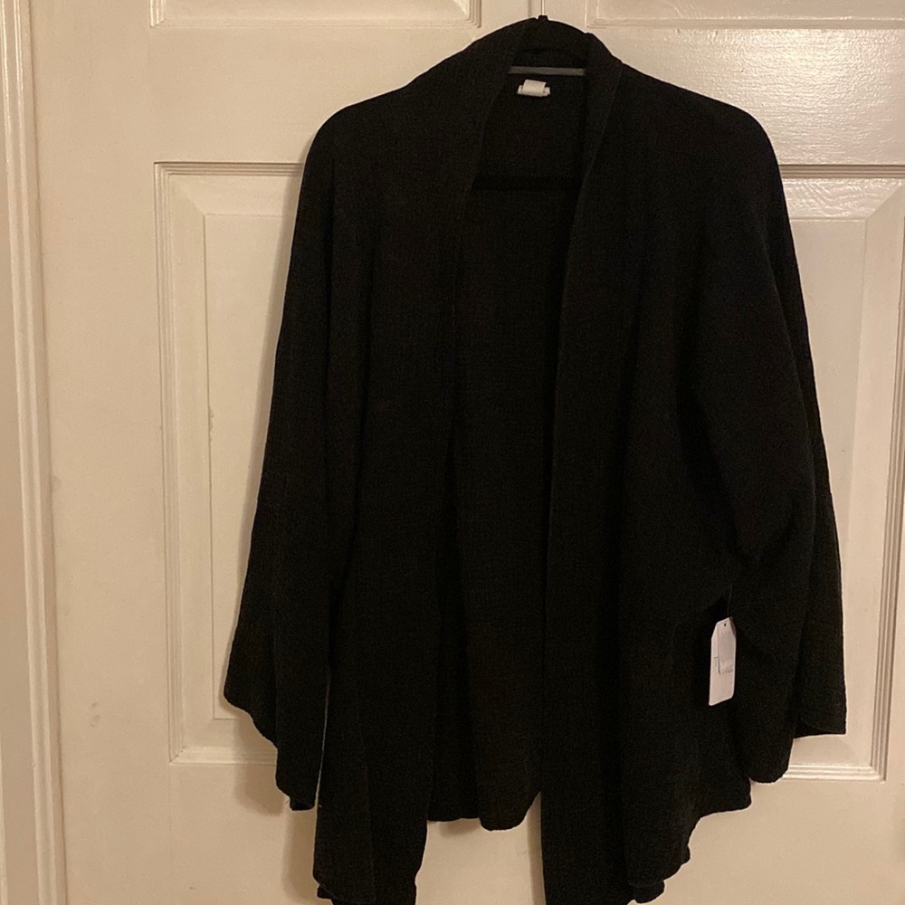 Black gauze kimono